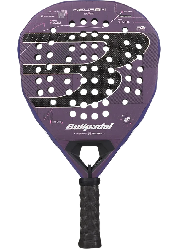 Bullpadel Neuron 02 Edge 27 padel racket, geometric shape, HardEVA core
