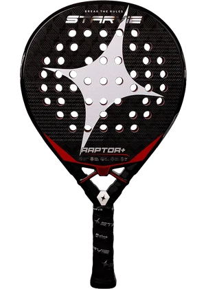 StarVie Raptor+ 2027 padel racket, teardrop shape, 3D carbon face